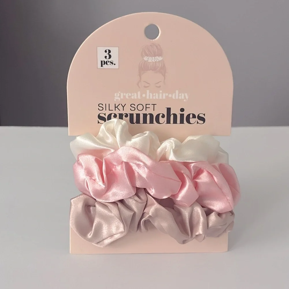 4/$20 🌸Silky Soft Scrunchie Trio – 3 Piece Set